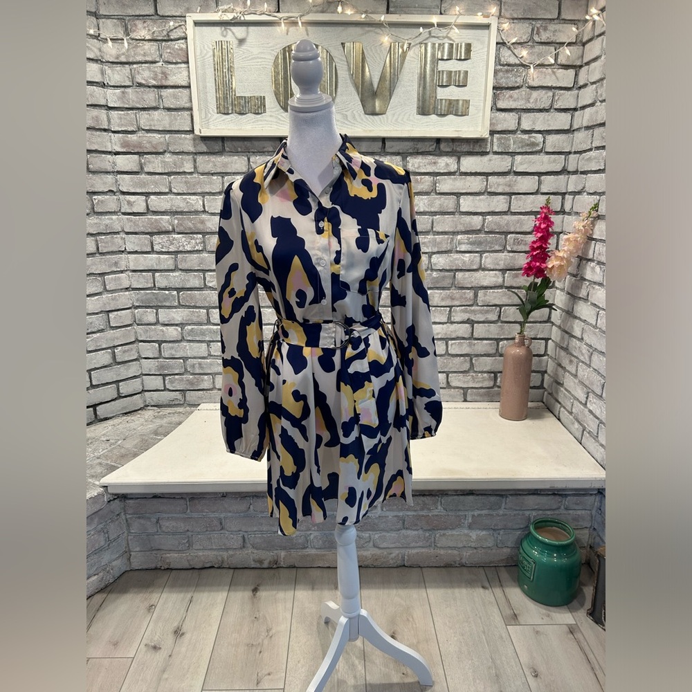 Printed Shirt Dress